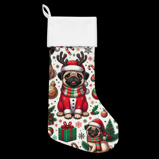 Pug Christmas Stocking